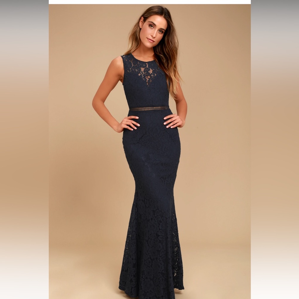 Music of Heart Navy Blue Dress